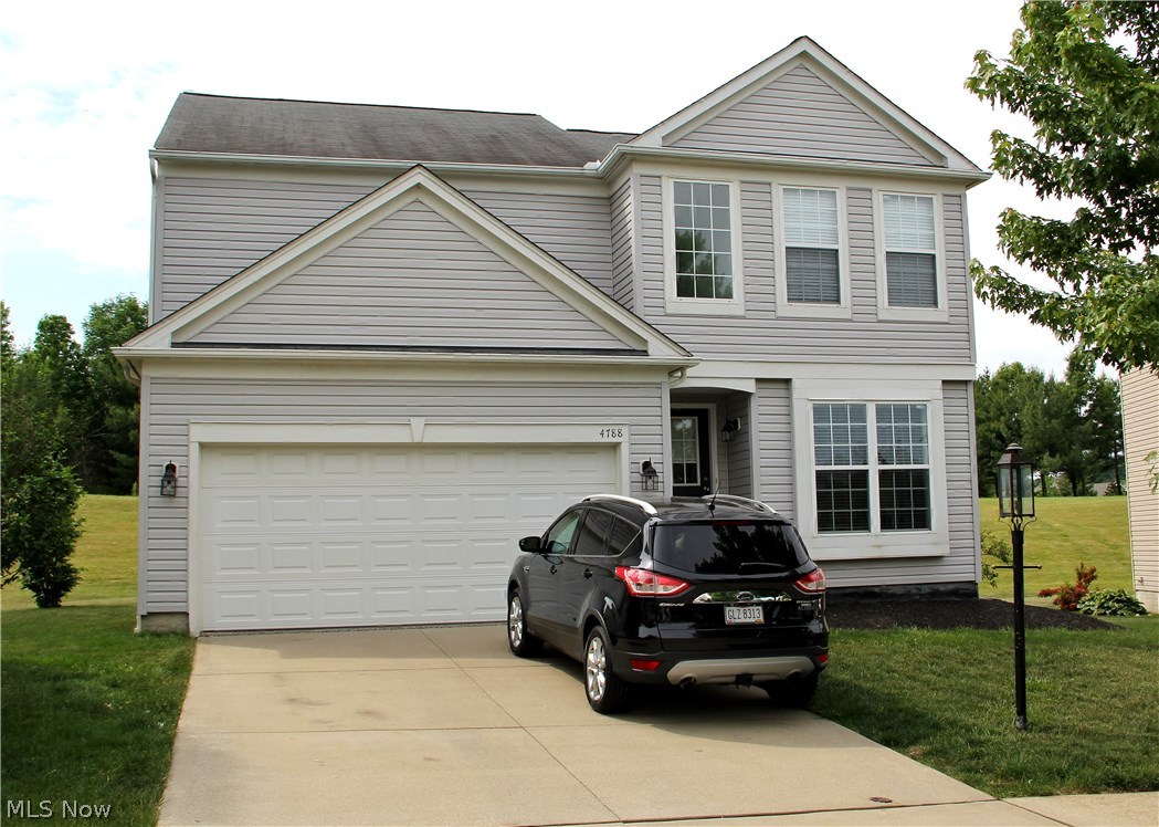 Don't miss out! This beautiful 3 bedroom, 2.5 bath home in desirable Calls' Farm is ready for you to move in! The first floor features an open floor plan with an eat in kitchen, two story family room with gas fireplace, laundry room, powder room, and dining room that can be easily used for an office or playroom. The second floor has a great sized bedrooms along with a Master suite with a large walk in closet and vaulted ceiling. The fully finished basement includes a bonus room for additional living space or potential 4th bedroom! The 2 car garage has a nature stone floor and room for storage. The home has a large 28 x 12 composite deck that overlooks the private back yard. Calls' farm includes a neighborhood playground, fishing pond, walking trails and many neighborhood activities through out the year. Schedule your showing today!