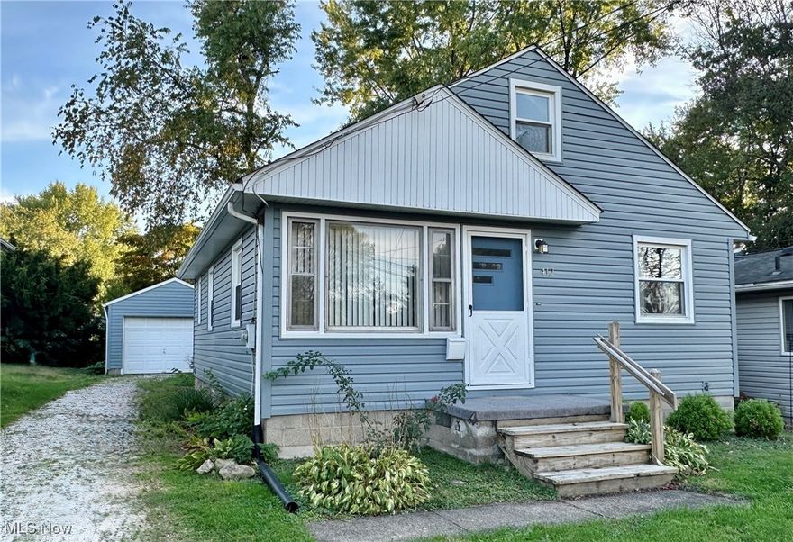 Charming 2-Bedroom Home in Barberton!

Welcome to this 2-bedroom, 1-bath home with 1,075 square feet of living space, perfectly blending solid structure with opportunity for personalization. With great bones and a desirable ranch floor plan, this home is ready for its next owner to add modern touches. Step inside to discover beautiful hardwood floors hidden beneath the carpet in the living room and both bedrooms—just waiting to be revealed. The spacious living area flows naturally into the kitchen and dinette space. Important updates that have already been made for peace of mind: roof, siding, and gutters were all replaced just 4 years ago and bathroom remodel 2 years ago. A detached one-car garage adds convenience, while the partially fenced backyard provides space for outdoor enjoyment. The basement is in good condition, partially drywalled, and includes a wood paneled room, perfect for a craft room or storage and the start of a bathroom. Staircase from hall closet leads you to the large unfinished attic area. Whether you’re a first-time homebuyer, investor, or simply looking for a house with potential to make your own, this property is full of possibilities with very little effort. Conveniently located near local parks, schools, shopping, and Barberton’s downtown amenities.