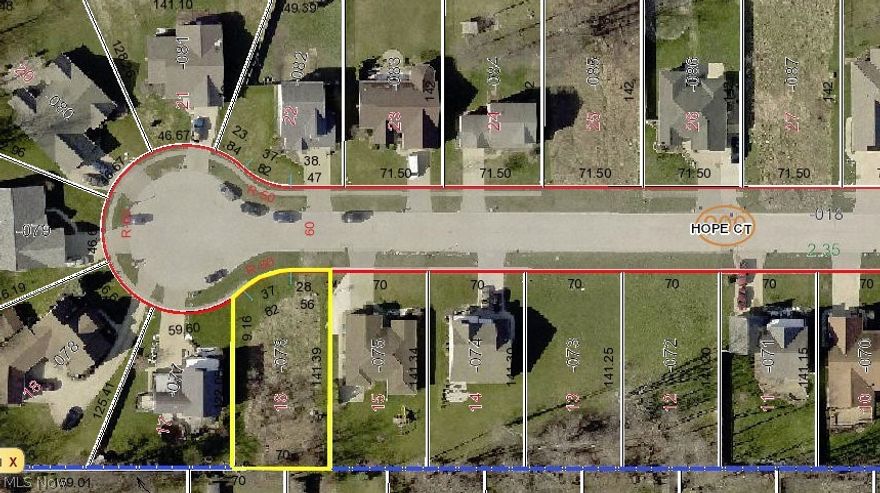 Wooded building lot in Midview School District. Just minutes from I-480/SR 10 in area of newer homes. Lot is fully improved with water, electric, gas and sewer at the street. Water tap paid for.   Cul-de-sac lot