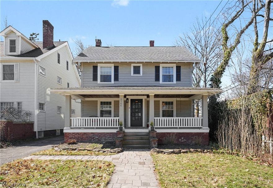 Front porch swings, summer evenings, and a walkable Cleveland Heights lifestyle. This move-in ready colonial is ideally located just minutes from Cedar & Lee, Cain Park, and University Circle, and is the kind of home that instantly feels welcoming.

Start your mornings with coffee on the inviting front porch and enjoy a backyard with space to relax, garden, or entertain. Inside, the home has been freshly painted throughout, creating a bright and welcoming feel while highlighting the classic charm and comfortable layout Cleveland Heights homes are known for.

Major mechanical updates mean you can move in with confidence. The home has been thoughtfully maintained with numerous updates over the years, including all new windows for improved energy efficiency (2020), a newer furnace and central air system (2021) installed by AC Heating & Plumbing with warranty coverage through 2031, a new GE washer and dryer (2022), and professionally refreshed exterior paint (2024). Recent updates also include tree trimming around garage (2026).

Perfectly positioned just a short walk to the restaurants, coffee shops, and neighborhood favorites of Cedar & Lee, and within walking distance of Cain Park, with convenient access to Cleveland Clinic, Case Western Reserve University, and University Circle, this home offers the ideal balance of neighborhood charm and city convenience.

With its classic character, thoughtful updates, and unbeatable location, this home is perfect for young couples, growing families, or anyone looking to put down roots in one of Cleveland Heights’ most beloved neighborhoods.