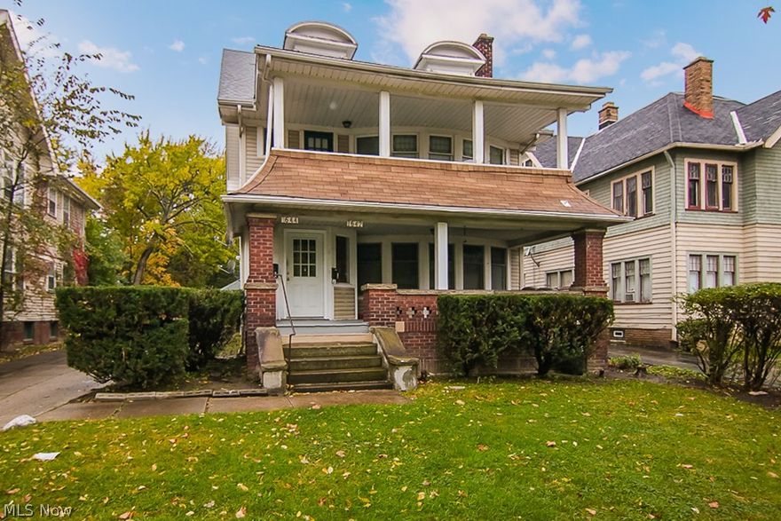 Fully occupied Cleveland Heights 2 family home with long term tenants! Money maker!  Cash Cow for years! Down tenant is month to month (but has lived in the home since 2011) and pays $705/month.  The UP is in a lease agreement until 12/31/17  and their monthly rent is $750/month.  Home is VIOLATION FREE - all POS repairs have been completed! Property has replacement windows, updated electrical panels & younger HVAC! Professional property management in place and willing to stay on.