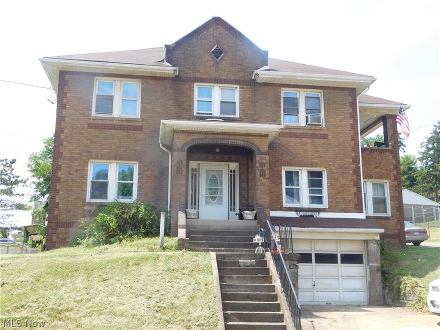 This large four-bedroom brick home sits on a corner lot on Weirton Heights. Possible good investment opportunity with a small apartment sitting behind the main home. Home needs some tlc .. a handy-man special. Please call me today for a private showing.