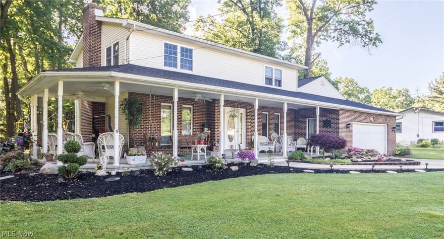 Crisp, Clean and Move in Ready! Welcome to this pretty wrap around front porch colonial with stone accent sitting on 1.21 acres. As you enter you are greeted by a foyer and Dining area which opens to extra large kitchen with granite counter tops and an abundance of cabinets. Family living is easy in the large and open family room right off the kitchen with the oversized family room featuring a woodburner fireplace, cathedral ceilings with floor to ceiling windows over looking your park like back yard. The first floor also offers a first floor bedroom, full bath and laundry room. Upstairs you will have your Master bedroom with sitting area, Full bath and two bedrooms. If you like what the inside offers you will fall in love with the outside. From the beautiful landscaping, the extra wide wrap around porch to your massive wood deck that over looks your private park like back yard. What is there not to love about this home.. Don’t hesitate to come look at this home today.