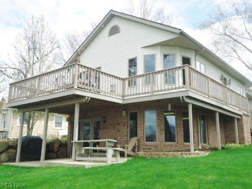 Life is good on the lake! Waterfront living can be yours year round, and terrific lake views are offered on all levels. This adorable ranch was built in 2004 (approximately 2400 sq ft ). The exterior of this next to new home has a wraparound deck off the main level and another exterior entertainment area is at the walk out level. The lower level is finished and a perfect spot for overnight guests. There are no HOA fees to pay! A nice boat conveys w/ this purchase. You have your own private dock. Meyers Lake is centrally located for quick access to I77, Rt 30 and abundant shopping and restaurants. Get packing and get moved in- summer is almost here! Call for your private tour and see all that this home has to offer.