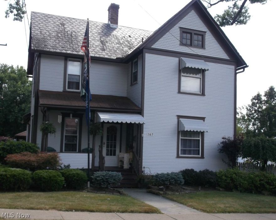 3 bedroom 2 bath home with the original beautiful oak woodwork and pocket doors.  Formal LR and DR.  Spacious updated fully equipped kitchen, family room currently an office.  Enjoy your leisure time in the enclosed sun porch, large deck with Sunsetter awning or screened gazebo with hot tub.  1 car garage currently a workshop, paved drive with 2 1/2 car carport.  200 amp electric service, replacement windows, exterior painted 2015, furnace 2012.  Gas $69 and electric $74 budgets