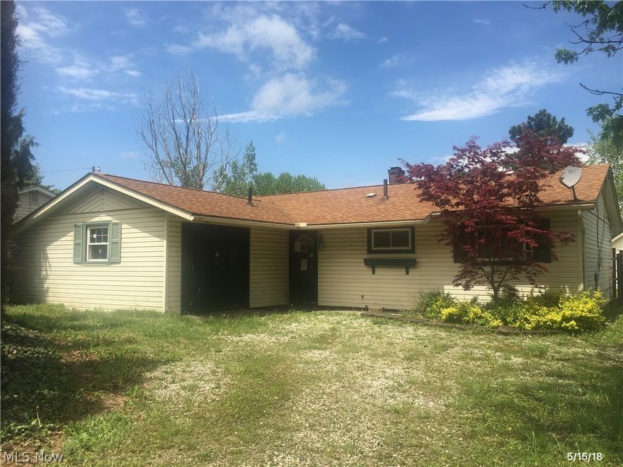 Cozy ranch on almost a quarter acre lot. The fenced in backyard has an inground pool - condition unknown. No basement and no garage. Sold as-is. Buyer to verify all information. Equal Housing Opportunity. Room sizes are approximate. Owner occupants only until 6/3.