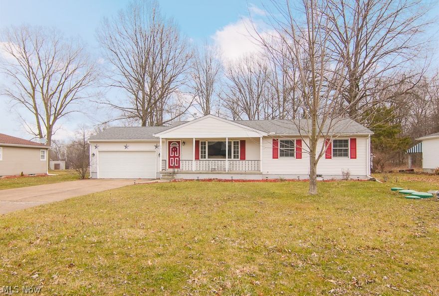 Ideal One Floor Living In the Heart Of Avon Gives Easy Access To I-90, Restaurants, Shopping and Everyday Amenities. This 3 Bedroom, 1.5 Bathroom Ranch Style Home Is Situated On 0.3 Acres and Has Much To Offer ... Gleaming Hardwood Floors In Living Room & Dining Room ~ An Eat-In Kitchen Includes New Stainless Steel Dishwasher, Refrigerator & Gas Range. 3 Bedrooms With Great Closet Space ~ Updated Main Bathroom Includes Ceramic Tile Floor and Large Linen Closet ~ Convenient Half Bath Off Attached 2 Car Garage ~ Finished Lower Level Is Amazing Space For Home Office and Great Rec Room ~ Great Storage Options! Updates Include:  Newer Windows, Glass Block Windows In Basement, Updated Electrical Panel, New HVAC (2017); Enjoy the View Of Your Private Back Yard From the Large Patio That Has Plenty Of Room For Gathering. All Appliances Including Washer & Dryer PLUS ~ 1-Year America's Preferred Home Warranty Provided!