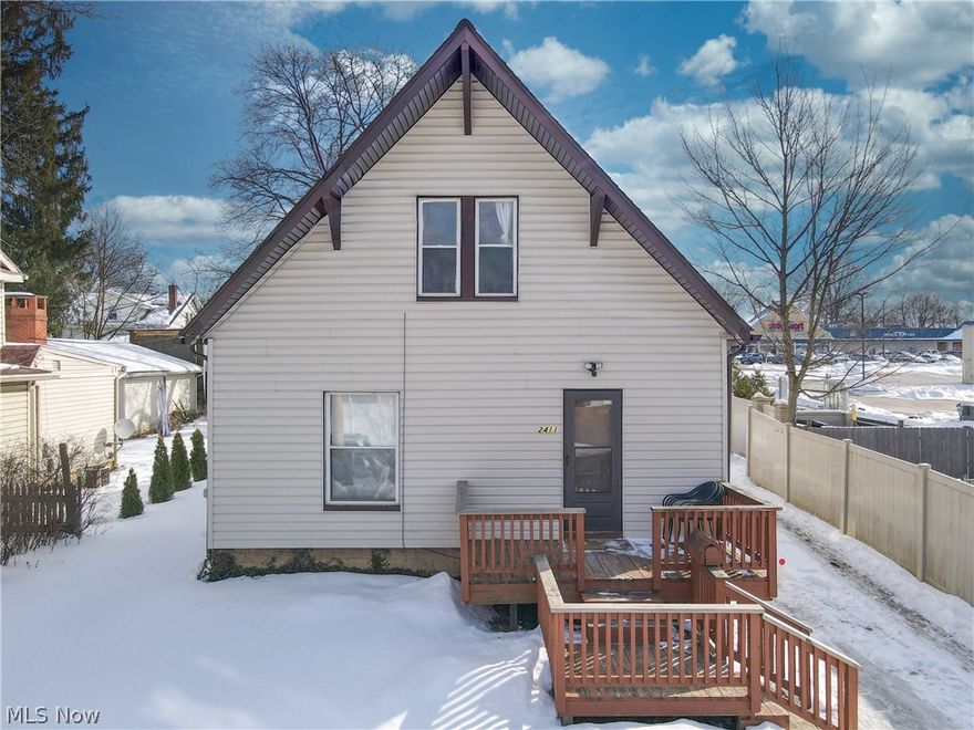 Welcome to this adorable home at 2411 8th Street in Cuyahoga Falls, offering comfort, charm, and numerous major updates for peace of mind. The main level features a cozy living room, dining room, an updated kitchen, full bathroom, and a first-floor bedroom—ideal for convenient one-floor living. The kitchen has been recently refreshed with new cabinets, countertops, and flooring. Upstairs, you’ll find two spacious bedrooms with plenty of room to spread out. The unfinished lower level provides great storage and future potential. Enjoy the benefits of key improvements, including Roof (2020), Furnace (2017), A/C (2019), Glass block windows (2020), Basement waterproofed (2024), and Hot water tank (2025). This move-in-ready home is waiting for your personal touches—call today to schedule your private showing!