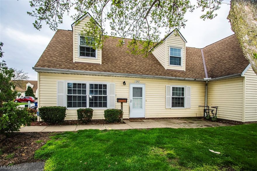 Three-bedroom, two-bathroom condo available for immediate occupancy. The first floor offers a large, bright living room, dining area off the kitchen with all appliances, laundry room leading to a deep one-car attached garage, and a king-size master bedroom with walk-in closet and adjoining full bathroom with expansive shower stall. The second level, with treetop views, has two bedrooms, another full bathroom, and lots of closet space for storage. Pitched roof replaced in 2008, flat roof replaced in 2020. Conveniently located near Lake Erie, parks, retail, entertainment and downtown Cleveland. Schedule a private showing today!