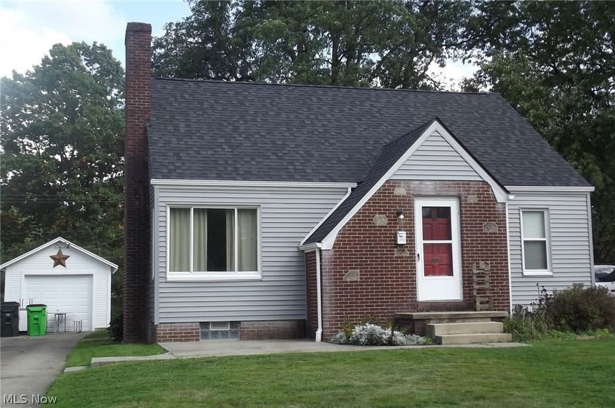 Good family home. Just ready for you to move into. 3 bedrooms, newer carpet, tile floor in the kitchen and eating area. Range and refrigerator. Living room with wood burning fireplace. Newer windows and roof. Glass block windows in basement. Gas heat