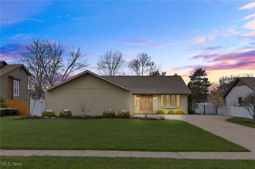 Welcome to this beautifully maintained 3-bedroom, 2-full bathroom ranch nestled in one of Strongsville’s most desirable neighborhoods. Step into the spacious open foyer and you’re immediately greeted by a bright formal dining room and a versatile den or home office—perfect for today’s flexible lifestyle. The heart of the home is the large kitchen, complete with all appliances included, quartz countertops, offering plenty of space for cooking, gathering, and making memories. A cozy brick fireplace anchors the living area, creating a warm, inviting space for relaxing evenings.  You'll love the expansive basement with endless potential—whether you're looking to create a rec room, home gym, or additional storage. Outside, the fenced-in yard is ideal for pets, kids, or simply enjoying the outdoors in peace.  All this, plus a home warranty for added peace of mind! Ideally located near all the best shopping, dining, and conveniences Strongsville has to offer, yet tucked away from the traffic in a quiet, established neighborhood.  Don’t miss your chance to make this Strongsville gem your new home—schedule a private showing today!
