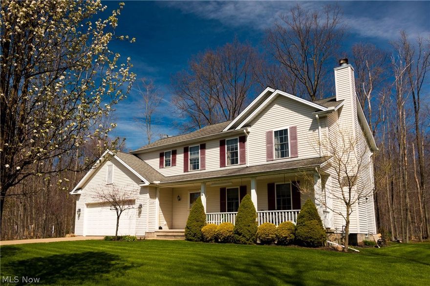 Immaculately maintained - move in ready - 5 Bedroom 2160 SF Home on 1.5 Acres Built in 2000 nestled in a picturesque culdesac with a neatly landscaped partially wooded lot. 
Spend your evenings on the TREX deck enjoying a meal from the over-sized kitchen featuring Kraft-Maid oak cabinets.  Take a nap in one of the 5 bedrooms, or soak your cares away in the jetted tub in the master suite.  
Store your tools and toys in the 2 car attached garage, or the 10X10 outbuilding with garage door.  The full basement can be used for storage, or finish it for extra living space later.    This home is pre-wired for a backup generator.