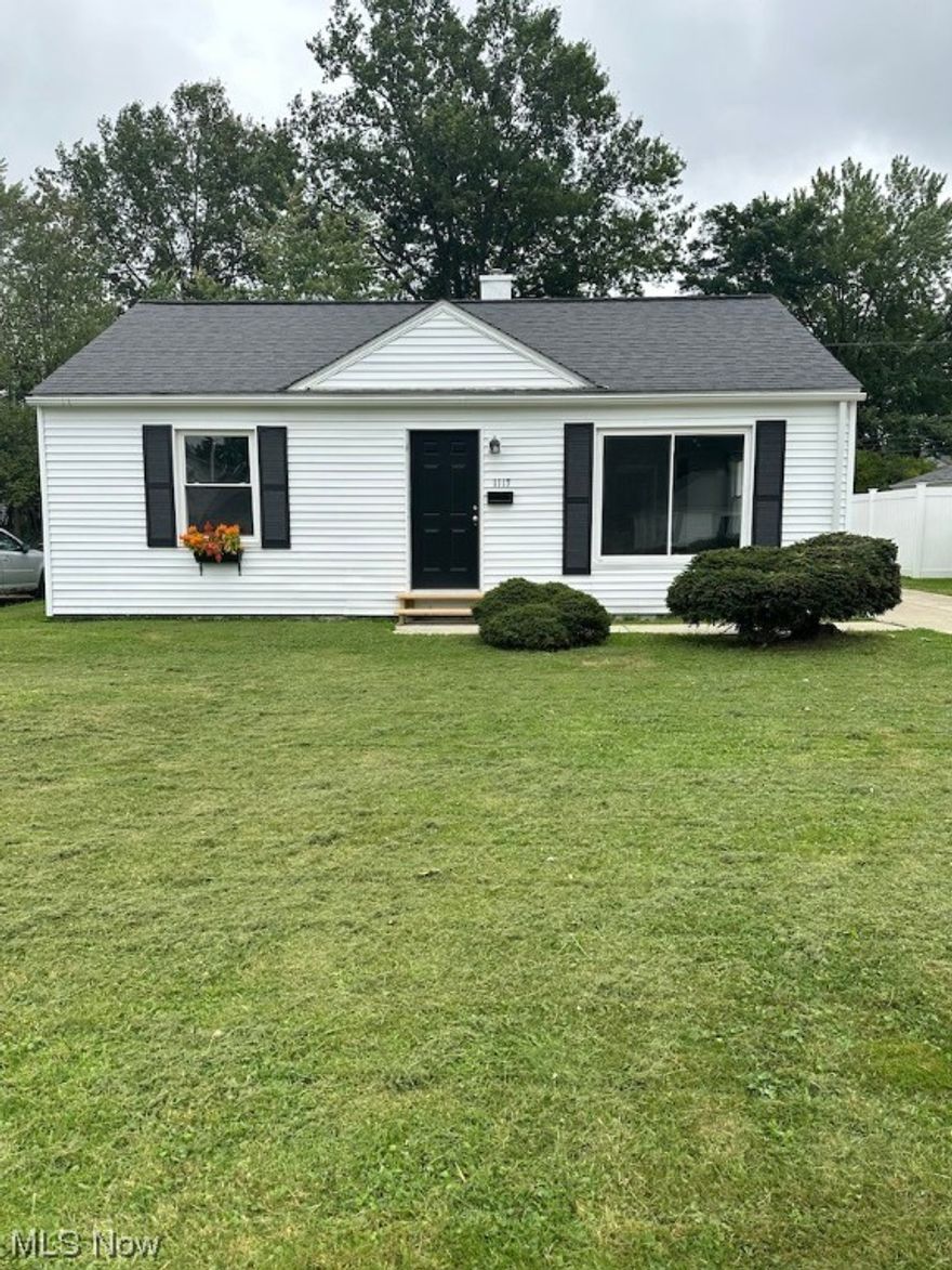 Cute as a button updated ranch! Living rm w/ large window and new carpet open to eat-in kitchen w/ updated white cabinetry, countertop, sink, fixtures and LVP flooring! Family rm w/ new carpet could be office or 3rd bedroom! Two updated bedrooms with ample closet space! Updated full bath! Laundry room w/ LVP flooring and washtub! Nice yard w/ detached garage and large rear patio! Updates include newer vinyl siding and roof on home and garage, garage door, windows, cement driveway, walkway and patio! Freshly painted interior w/ new flooring thru-out! Updated kitchen, bath, fixtures, front door! Younger mechanicals cleaned and serviced. City POS compliant! A dollhouse!