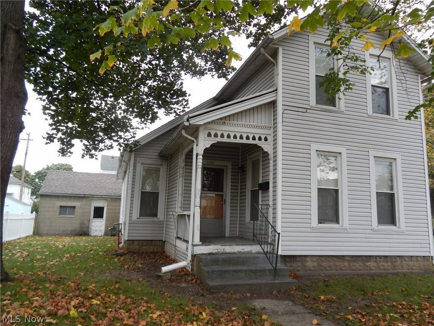 Great Investment opportunity or a home of your own with 2 or 3 bedrooms, you can use one for a home office!  Situated on a corner lot with a one car detached garage. Home has vinyl siding, vinyl replacement windows and newer roof, updated wiring and plumbing. If you're looking for a one floor plan home you can do that as well with every room that you need on the first floor, including laundry.