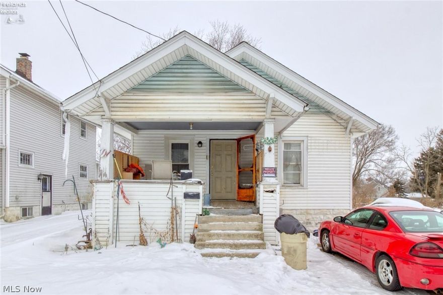 Welcome home to this charming Marion bungalow - owned by the same family since 1973! Fabulous curb appeal with newer roof replaced in 2012 and inviting front porch! Interior features a great concept layout with ample woodwork throughout. Large living room and dining room feature newer vinyl plank flooring and tons of room to entertain. Kitchen boasts ample cabinetry and range included. Two spacious bedrooms with bathroom in the middle for added convenience. Spacious basement adds tons of potential for storage! New insulation recently added throughout home, and furnace approximately 8-9 years old. Large yard with lots of off-street parking and newer 10x16 shed negotiable. So much character throughout - just needs some finishing touches! Schedule a personal tour today!