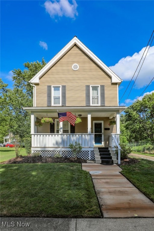 This well-maintained century home located at 247 King Street in Ravenna boasts a ton of character and charm throughout and features over 2,000 sq. ft. of living space with 3 possibly 4 bedrooms, and 2 full bathrooms. There is a spacious family room with beautiful hardwood floors and a large closet (could be 4th bedroom/1st floor primary), formal living room and dining room with original hardwood floors, an eat in kitchen with the original sink, large sunroom with gorgeous woodwork throughout and access to the back yard. Additionally, you will find cherry woodwork, ample storage in the basement and room for a workshop, a 1-car detached garage, and covered front porch. Recent upgrades and improvements consist of a new roof, (approx.4 yrs) and a new furnace (approx. 4-5 yrs). This lovely home is being offered for sale for the first time in over 30 years. Schedule your showing before it's gone!