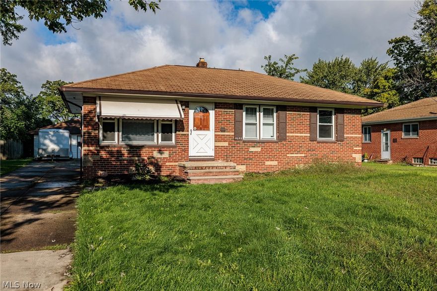 Have you been looking for your family home or a home for investment on a great street in West Park, look no further!!!  This Ranch Home features three (3) bedrooms, one and a half (1-1/2) baths of which the full is on the main level and the half bath is located on the lower level.  This home offers 950 sqft. with an additional 950 sqft. on the lower level.  Most of the upgrades were done in 2002, which included the furnace, air conditioner, and windows.  The roof is approximately 20 years old.  The hot water tank was replaced in 2013.  The electrical was updated, unsure when and the exterior was painted including new gutters in 1998.  There are no appliances that come with this home.  This home sets on a nice piece of property, it has a nice little covered patio in the rear of the home and most of all it features A THREE CAR GARAGE,!!!!!  Why not pick up your tool box, paint and brushes along with all of your personal decorating ideas and make this HOME SWEET HOME !!!!!! This Home Is B