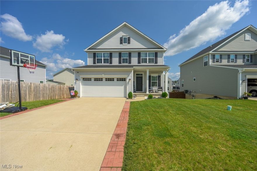 Nestled in the heart of Streetsboro, this beautifully maintained 4-bedroom, 2.5-bath colonial offers the perfect blend of style, space, and functionality. Built in 2020, this modern home spans 1,912 square feet and is ideal for families, entertainers, or anyone looking for move-in-ready convenience with room to grow.

Step inside and be greeted by an open-concept main level, highlighted by a spacious kitchen featuring a large center island, ample cabinetry, and sleek finishes – the perfect hub for everyday living and entertaining. The flow continues seamlessly into the dining and living areas, offering plenty of natural light and a warm, welcoming atmosphere.

Upstairs, you'll find four generously sized bedrooms, including a serene primary suite with an en-suite bath and walk-in closet. A second full bath and a conveniently located laundry area round out the upper level.

The home also features an attached 2-car garage, an unfinished basement offering endless possibilities for customization, and a fully privacy-fenced backyard – perfect for outdoor gatherings, kids, pets, or simply relaxing in your own private retreat.

Located minutes from shopping, dining, parks, and major highways, 1634 Flannery Ct offers the ideal balance of suburban tranquility and everyday convenience.