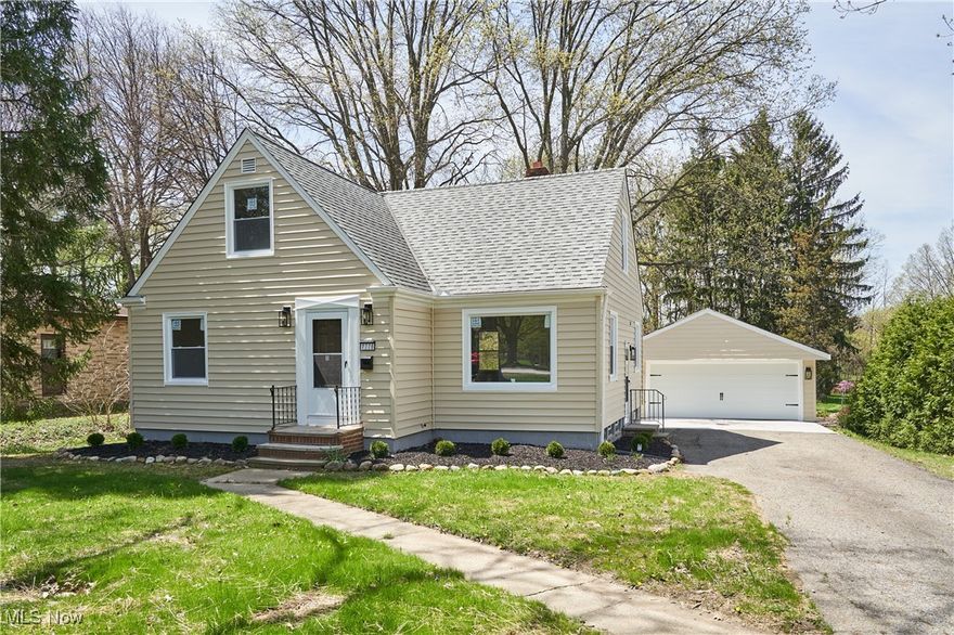 Stunning Fully Remodeled Bungalow in Willoughby Hills! 3 Bedrooms and 2 Full Baths. The First Floor Features a Well-Appointed Kitchen with Quartz Countertops and Stainless Steel Appliances, a Nicely Sized Living Room, an Eat-In Kitchen, Two Bedrooms, and a Full Bath! The Entire Upstairs is a Spacious Master Suite Offering Privacy and Relaxation. The Partially Finished Lower Level Includes a Recreation Room, Utility Room, and Laundry Room for Added Flexibility. Detached 2-Car Garage with a New Garage Door. New Windows Throughout! Expansive .69-Acre Lot. Prime Location Near Parks, Freeways, Shopping, and Golf! Schedule a Showing Today!