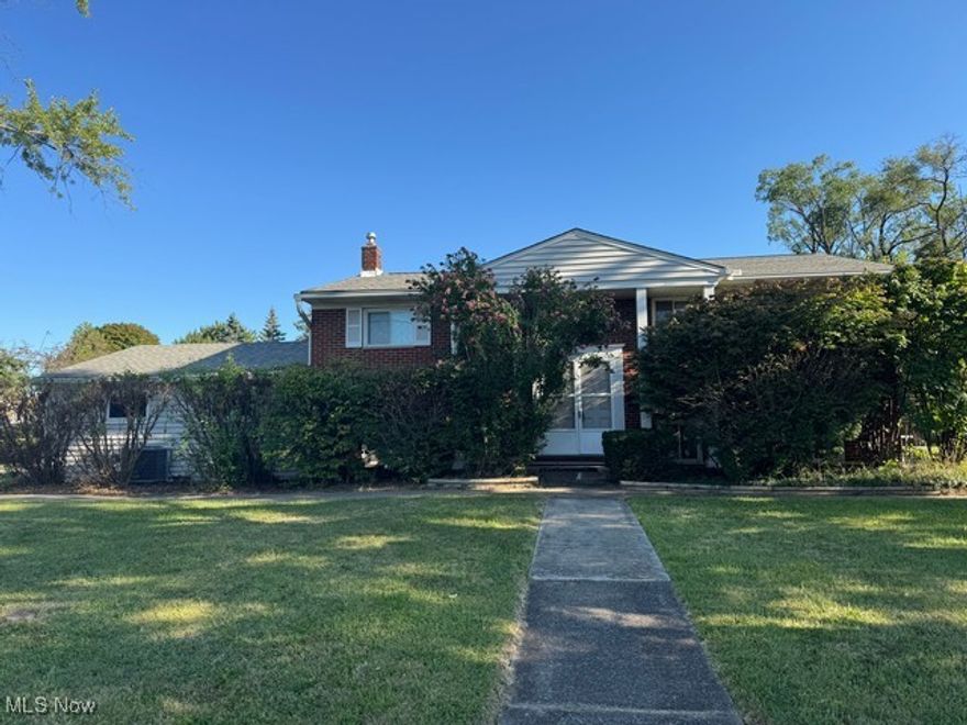 Four nicely sized bedrooms, two baths, Eat in kitchen with appliances , large living room.  Rec room in lower level for entertainment. Laundry room with washer and dryer staying. Lower level has access to exterior. Newer electric, waterproofed basement, Ac unit 2024.New gutter guard. Unlimited possibilities with this home. Large corner lot with  oversized driveway, partially fenced in yard.