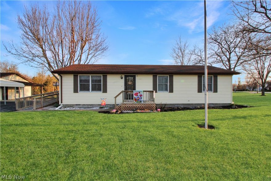 Catawba Living at its finest. Modest 3-bedroom, 1.5-bathroom ranch with plenty of outside space - 3.5 acres of it. This borders the 68+ acres of Catawba Township's Cedar Meadow Nature Preserve. 2 separate detached garages, plus an additional carport, make storing your outdoor toys a breeze. Call today to take a look. Priced at appraised value!