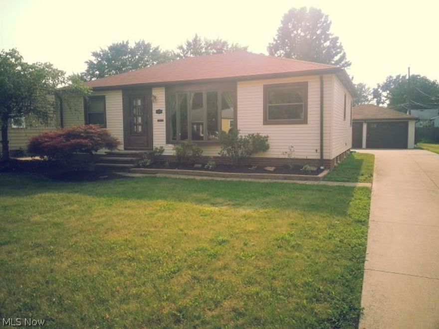 This beautiful Parma Ranch is truly move-in ready & located within minutes to a number of amenities, including Nike Park & Tri-C just across Pleasant Valley Rd. Several upgrades have been made including a complete tear off & roof install in '13, kitchen, and pool liner. The 1st floor offers 3 above-grade bedrms, 1 full bathrm, a large living rm, dining rm, & beautiful kitchen. The 1st floor does have hardwood flooring underneath the newer carpeting. Heading down the partially finished basement, you will find plumbing for a full bath, large laundry room w/new washer & dryer, glass block windows & an entertainment room.  The exterior of this home is a must see! Beautifully landscaped front & back yards, 2-car garage, fenced in backyard w/in-ground pool, patio & shed. Attached to the back of the house is a glass-enclosed sun rm which overlooks the private pool area. This house is a must see, don't miss out!!!