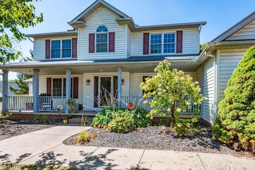Spacious home with 4, possibly 5, bedrooms, 3.5 baths, finished lower level, and amazing backyard! The backyard retreat features a 36x16 in-ground pool with an 8-foot deep end, a covered wet bar with seating for 6, a hot tub built into the deck, a pool house with storage, a patio, a fire pit, and a built-in gas grill. Perfect for entertaining! Beautiful and spacious home offering a huge great room with a gas fireplace, a bay window, and a window seat. Sun room with hardwood floors, cathedral ceilings, and a gas fireplace. Large kitchen with desk area, breakfast bar, and dinette. Large formal dining room and 1st floor laundry room for convenience.. Master suite with a walk-in closet. Whole house audio system inside and out, with an oversized 2-car garage, whole yard lawn sprinkler system, and plenty of storage space too! Unbelievable finished basement with fireplace, full bath, and large walk-in closet. Wonderful 2-story in Park Village subdivision.