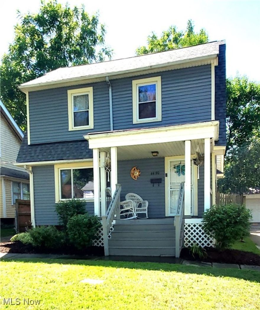 Home is located in electric South Hills neighborhood of Old Brooklyn. This 3BR colonial has a large eat-in kitchen and Dining Room with built in cabinetry. First floor has newer hardwood flooring, original hardwoods on second floor bedrooms and hall.  Central A/C New July 2025, New Roof 2023, New HWT 2024, New Composite Decking Porch 2024, Hardwood flooring on first floor 2019/ Cleveland Lead Safe Certified in 2023 and 2025.  Agent Owned