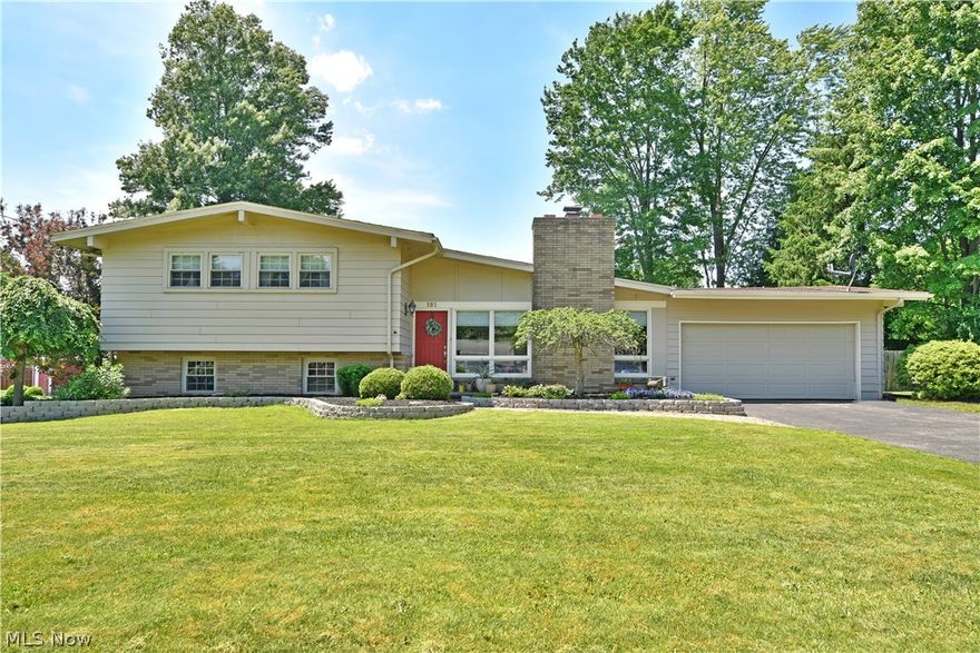 Featuring a beautifully living space and a fenced in back yard, this sprawling Cortland ranch is poised to delight! Hurry in today to take in its handsome good looks inside and out, to include the well-manicured landscaping and relaxing, inset rear patio space around back. The open central layout offers unique design elements such as a heavy use of glass work in the long-running foyer and a front facing chimney that makes for an engaging kitchen fireplace, easily enjoyed at casual bar-top dining. Tiled flooring runs beneath and continues throughout the galley kitchen, ending at the formal dining area sat just outside the posh living room. Adding to the value, fresh carpeting will be installed on the first and lower floors of the home at sale. Upstairs, take in the inviting three-bedroom layout to include an oversized master bedroom suite, complete with walk in closet and robust bath with both private and public access. Down below, the lower level employs a second fireplace in its welco