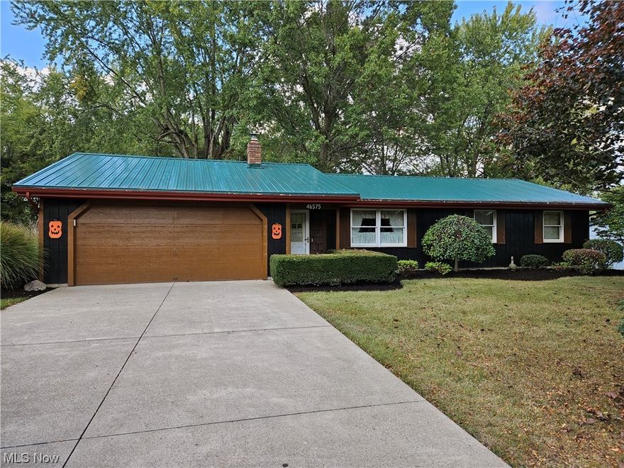 Wow, Charming ranch sits on almost 1/2 acre lot in Crestview Local School District.  Cozy living room with wood stove. Kitchen open into dining room. Kitchen has a sky light window and Kinetico water system. 3 Bedrooms, 1 and 1/2 baths,   Full bath updated, walk in shower with ceramic tile. 2 car garage finished and heated storage area and cemented driveway. 20'x12' Shed with electric, insulated, laminate counter top, cabinets, recessed lighting, ceiling fan and carpeted. (Was used for sewing room) Home has 200 amp electric service. Updated New metal roof in 2021, Mini Split heater/AC in 2022, Hot water tank in 2020 and Gordon Brothers water softener. Exterior is T1-11. Home is ready for a family to call home!