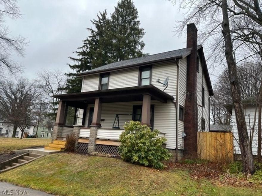 Move in ready 2 story vinyl sided home. 3 bedrooms, one full bath upstairs, but extra commode on main floor and shower in basement. Oak trim down, pine trim upstairs. Walk up attic with lots of storage. A/C. Glass block windows in basement. Wood burning fireplace in living room. New roof 2021. New siding on garage. Newer patio. Tilt in therma-pane windows. Shared driveway.