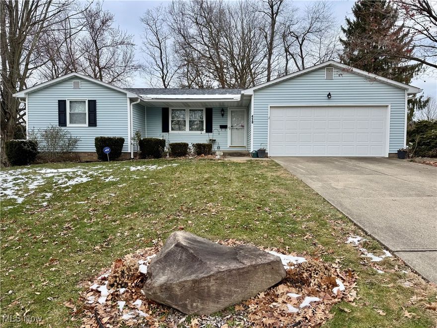 Beautifully maintained 2-bedroom, 1.5-bath ranch located on the NE end of Massillon, just steps from the Marcs Plaza and offering quick access to Route 21. This home features an inviting open-concept main living area where the kitchen, dining space, and family room flow seamlessly together—perfect for everyday living and entertaining.
Down the hall, you’ll find a full bath and two generous bedrooms, including a primary bedroom with its own attached half bath for added convenience.
The finished lower level provides an additional 210 sq. ft. of living space, ideal as a rec room, home office, or potential third bedroom. The lower level also includes a spacious laundry room and a large storage/mechanical area.
Step outside to a peaceful, private backyard complete with a relaxing deck—great for unwinding after a long day or enjoying your morning coffee.
You won’t want to miss this charming and well-cared-for home!