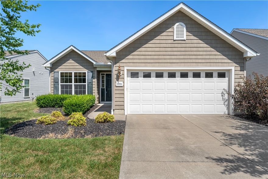 Welcome to Morning Star at Martin's Run, an active adult community designed for those aged 55 and older. This serene and vibrant neighborhood offers a host of amenities, including a common clubhouse with a fireside lounge, social activities, an exercise room, indoor spa, outdoor pool, tennis/pickleball courts, driving range, putting green, bocci ball courts, and horseshoe courts. Spanning 81 acres, the community is nestled among picturesque landscapes and natural reserves, providing a peaceful and scenic environment. The condo features 2 bedrooms and 2 bathrooms, with new carpet in most areas and a newly installed furnace. The family room opens to a patio that overlooks the well-maintained community grounds, perfect for enjoying your morning coffee or an evening read. An attached 2-car garage provides ample storage and parking. Additionally, all appliances transfer with the property, making this home move-in ready