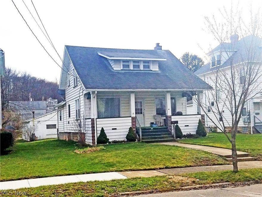 This is a nice cape cod style home.  It features 4 bedrooms, 3 baths and a garage with living quarters. This home has a large basement with concrete floors. It is priced to sell so get into it quick. The gas bill runs $125/month in the winter and $20 in the summer and the electric is $125/month.