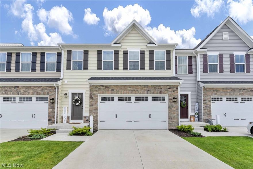 Why Build When You Can MOVE RIGHT NOW into this “Almost New”, Stunning, Cottage Style Townhome that was just Completed in June 2020. Sellers are relocating for work so IMMEDIATE OCCUPANCY is Available upon Title Transfer! The Open Concept Floorplan Provides Living Spaces that Flow Together; Perfect for Entertaining. The Kitchen Features a Large, Gourmet Island, Upgraded Quartz Counters, White Shaker Cabinets & Stainless-Steel Appliances that ALL STAY! 9 ft Ceilings Throughout! Relax at the end of the Day in the Spacious Owners’ Suite w/Dual Wardrobe-Sized Walk-In Closets & a Private Bath w/Double Vanities! The Lofted Upper Hall is a Perfect Spot for a Pocket Office or Hobby Area! Two Additional Bedrooms Upstairs also have Large Closets. Convenient 2nd Floor Laundry Room! Basement is Plumbed for a Future Bath & Provides Plenty of Space for Storage & Future Rec Room. Control the Temp in your Home from Anywhere with the Wi-Fi Enabled Nest Thermostat! All Window Treatments Stay! HOA Fee is