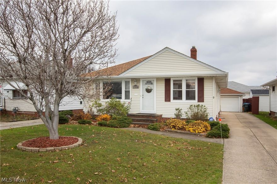 Great Opportunity to move into this beautifully updated 3 Bedroom/2 Full Bathroom Ranch style home in Parma!!  This home is a "Pleasure to Show" as it has a warm and comfortable feel that you will appreciate...Enjoy the large updated eat-in kitchen with abundant counter and cabinet space! All GE brand appliances stay with the home - refrigerator, range/oven, microwave, and dishwasher...Neutral decor throughout the home...Beautiful carpeted Living Room with great natural lighting...Guest closet...Generous size bedrooms on the 1st floor...Master-bedroom has carpeting and ceiling fan as well as full closet area...Two more bedrooms with carpeting as well...Updated 1st floor Bathroom with neutral decor! Access to attic area for large storage areas...The full basement offers a large finished Recreation Room that is amazing! Wet bar, glass block windows and carpeting...Another Bonus Room that is finished as well for many uses! Washer and Dryer stay with the home! Full bathroom on the lower le