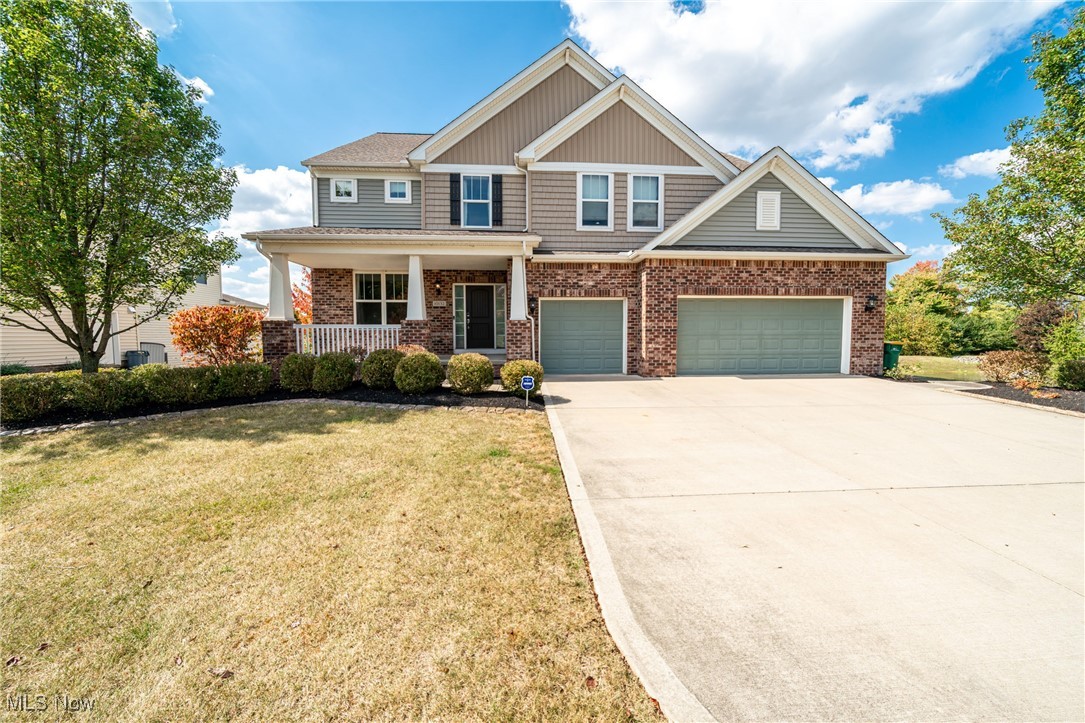 Welcome to this exceptional home located in the highly sought-after Corbett’s Farm community in Twinsburg.
Step into the inviting foyer with wainscoting and crown molding, setting the tone for the refined details throughout. A Great Room with a cozy fireplace and floor-to-ceiling windows welcome natural light and showcases serene views. The sunroom further enhances the home’s bright and open feel. The formal dining room and large kitchen with a spacious island create the perfect setting for gatherings, while the home office with french doors provides privacy for work or study.
The family room off the Trex deck offers sweeping pond views and extends your living space outdoors, where a deck and covered lower patio provide seasonal enjoyment.
This home features four well-appointed bedrooms, each with walk-in closets. The ensuite with a tray ceiling offers dual walk-in closets for exceptional storage. Additional bathrooms are conveniently located on every level for ease of living. Upstairs, a bonus room provides flexibility for storage, a playroom, or customization to suit your needs.
The walkout lower level is designed for entertaining with a recreation room, full bar, and a wood plank accent wall, all opening to the covered patio. An entire house stereo system, allows you to enjoy music seamlessly in every room.
This residence combines classic architectural details with modern conveniences, offering the perfect balance of sophistication and comfort in one of Twinsburg’s most desirable neighborhoods. Don’t miss the chance to make this stunning home yours—schedule your private showing today!