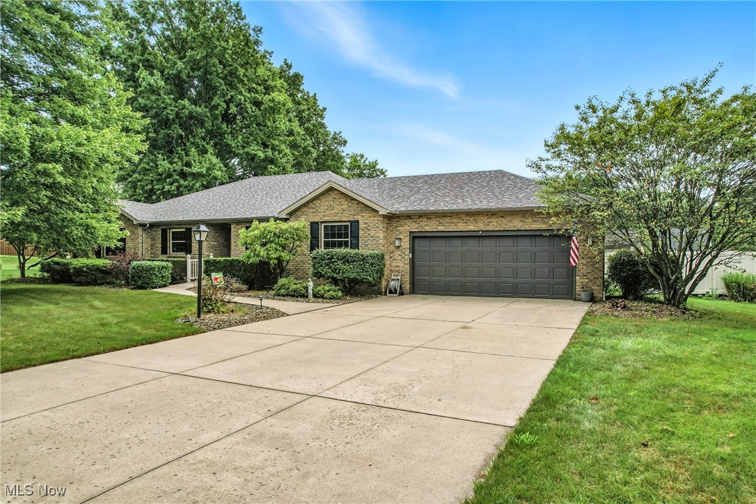 Charming ranch-style home in a highly desirable location! This spacious residence features 3 large bedrooms, including a master suite with a private bath for added comfort and privacy. The open and inviting great room boasts vaulted ceilings and a cozy fireplace, perfect for gatherings or relaxing evenings. Adjacent to the great room, you’ll find a formal dining room and a large eat-in kitchen, making this home ideal for entertaining. A heated, enclosed sunroom offers year-round enjoyment and additional living space. The fully finished basement is a standout feature, with a private entrance, a full kitchen with a center island, and a beautifully tiled, handicap-accessible bathroom. The basement also includes two additional rooms that can be used for guests, home offices, or any purpose that fits your needs. This space is perfect for multi-generational living or creating a private retreat. Situated on a beautifully maintained lot, the property includes an oversized 2-car garage, an additional detached garage, and a shed for plenty of storage. Recent updates include a new roof installed in April 2025 and a new sump pump, offering peace of mind for years to come. This home is move-in ready and offers a perfect blend of convenience, space, and comfort. Don’t miss your chance to own this gem in a fantastic location!