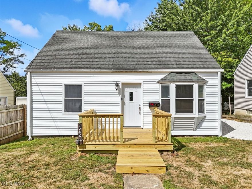 Welcome to 1642 Highview Ave in the heart of Firestone Park! This beautifully updated 3-bedroom home is completely TURNKEY and offers both modern style and peace of mind. The fully renovated kitchen features bright white cabinetry accented by a striking subway tile backsplash, complete with stainless steel appliances, providing a clean and timeless look. The bathroom has also been tastefully updated with a new tub surround, beautiful black matte fixtures, a new vanity and an LED, de-fogging mirror for added convenience. Throughout the home you’ll find a newer electric panel, fresh paint, new doors, updated lighting, modern fixtures, and brand new flooring that creates a cohesive and inviting feel. Major updates extend outdoors with a newer roof, brand new windows, exterior doors, and lighting, plus a brand new deck perfect for relaxing or entertaining. The oversized 2 and a half car garage offers ample storage and the flexibility for a workshop or hobby space. Conveniently located near shopping and travel routes, this move-in ready home combines comfort, beauty, and quality updates—all at a fantastic value. Since listed - new bathtub fixtures, a beautifully done whole house power wash, and it is FULLY APPLIANCED!