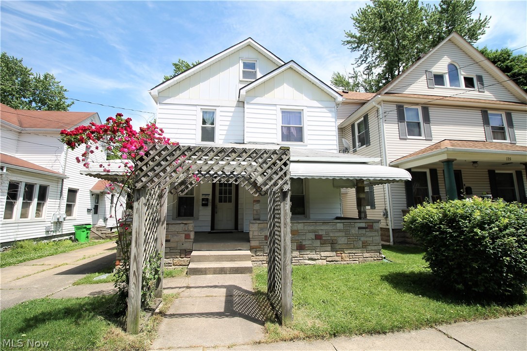 Welcome to this charming multi family home. Great home to own one level and rent the other or rent both units out! As you come up to the home you will see an adorable Arbor full of roses and a large covered porch. The first floor of the home has one bedroom and one full bathroom, kitchen. Upstairs unit has two bedrooms and one full bathroom, kitchen. There is a finished attic space as well. The backyard has a deck for those relaxing days or for entertaining, and a large tree for shade. There are wood floors, updated electric, two HVAC units-upstairs HVAC (2018) and first floor HVAC (2019), hot water tanks (2019). Updated plumbing throughout the home, main water and gas line replaced to the road. Everything besides water is separately metered. All but five windows have been replaced, tall ceilings, all appliances stay. The rear entrance, through the alley is part of the property with concrete parking 40x24.