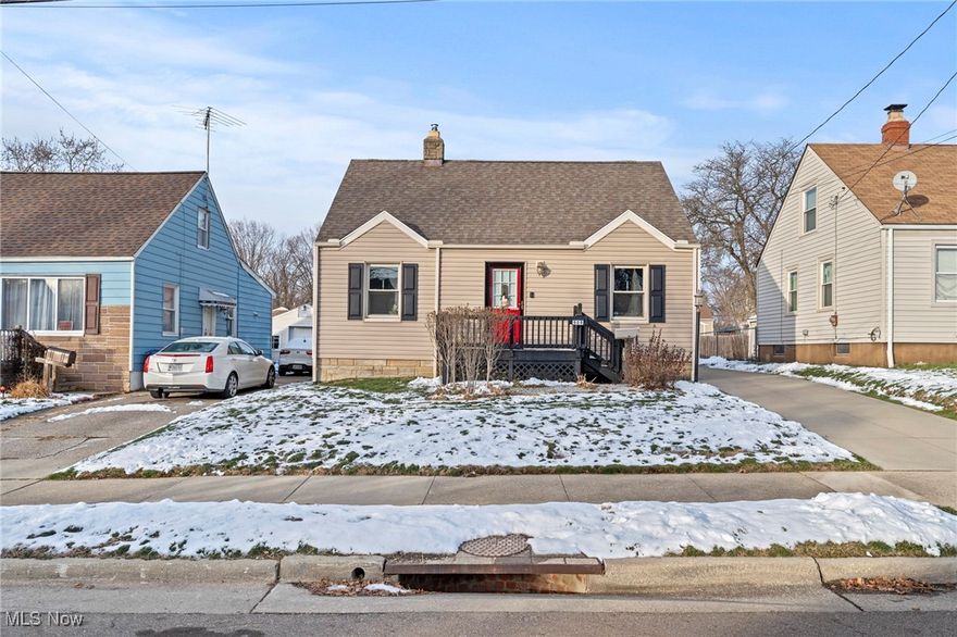 Welcome to this wonderfully maintained Cape Cod in the heart of Firestone Park-a home filled with charm, comfort, and thoughtful updates.  The current owners have truly loved living here and have invested years of care into making the home warm and inviting.  
Step into a bright main level featuring a cozy living room, an intimate dining area, and a beautifully refreshed kitchen with newer countertops and appliances.  Two bedrooms conveniently located on the first floor with a newly remodeled full bathroom.  The second floor provides an open floor plan for additional living space and/or a third bedroom.  The basement provides even more potential, with drywall and painted floors already in place- ideal for a future rec room, hobby space, or extra storage.  Out back, you'll find a welcoming yard designed for entertaining.  With multiple seating areas and ample room to host barbecues, parties, or simple evenings outdoors, this space feels like a personal retreat. Your future forever home awaits.  Call today for a privater showing.