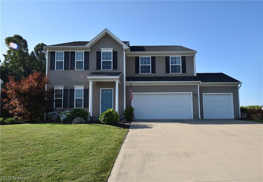 This lovingly maintained 4 bedroom and 3.5 bath colonial is located in Stoney Creek Estates in the top rated Green Local School District.  Flex room off the entrance. Formal dining room has plenty of space for your holiday gatherings. Open concept kitchen with bright white soft close cabinets, Quartz countertops, center island, stainless appliances and eating area. Family room has a gas fireplace to cozy up to on the cool winter evenings. Wonderful sunroom streams natural light and has a sliding glass door that opens up to a private backyard with concrete stamped patio and a gazebo covered dining area.  A guest half bath completes the main level. Upstairs you will find an enormous master suite with separate his & hers walk-in closets.  A private bath with double sink, inviting soaking tub and walk-in shower. There's are 3 additional generous sized bedrooms each with large double closets and a large shared full bathroom.  There is also a spacious loft area that would make a great office space or playroom. You will love the convenient 2nd floor laundry, avoiding all those trips up and down the stairs. Lower level features a recreation room, craft room with storage cabinets and plenty of work space and electrical outlets, a full third bathroom as well as plenty of storage space. 3 car garage with built in shelving and Wi-Fi enabled garage door openers. Nest Thermostat. Shed. This home features 3480 SF of living space. Roof 2021. Sump 2023. Seller is offering a Home Warranty.