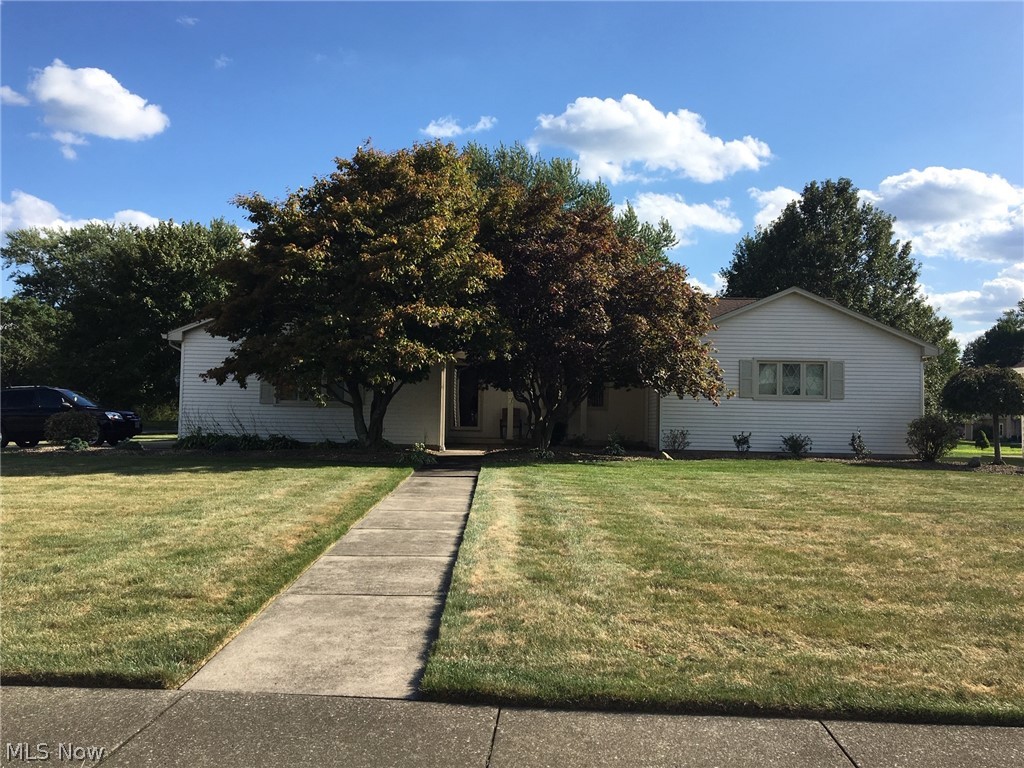 This well built ranch is meticulous. Gorgeous back yard with large 16x16 deck. Shed 2 car attached garage with pebblestone flooring.
Beautiful front porch to enjoy your summer nights. Inside you walk in the front door past your formal living room to a huge eat in kitchen, with wet bar, and counter bar, with all appliances included. From kitchen you enter a gorgeous 22x24 great room with 15 ft vaulted ceiling and skylights and gas burning fireplace.
Formal dining room opens to deck . Family room with wood burning fireplace. 3 spacious bedrooms, Master has double closets and ensuite.
If this isn't enough, Basement has a finished recreation room and bath,plus tons, I mean tons of storage. Roof is 10 yrs , Updates within the last year to no more than 3 yrs include windows, furnace ,ac, sump pump, hwt, down spouts/gutters,sump pump, kitchen flooring, Moen faucets in kitchen and baths, paint, vertical blinds,dishwasher, stove and this home also has Gordon Bros reverse osmosis system. All