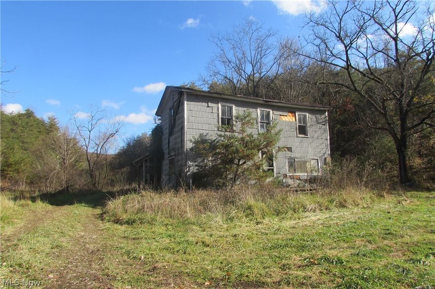 Check out this 116 acres of surface only. Large 2 story home built in the early 1900"s in need of major repair. Beautiful level site to build a new home in this rural area. There is electric, phone-internet, water well and possible free gas. The hunting is good with abundance of wildlife plus Public Hunting areas as well. Some timber value as it has not been cut for several years. You could bring your tools and fix the older home into a hunting camp. Easy access to the property.