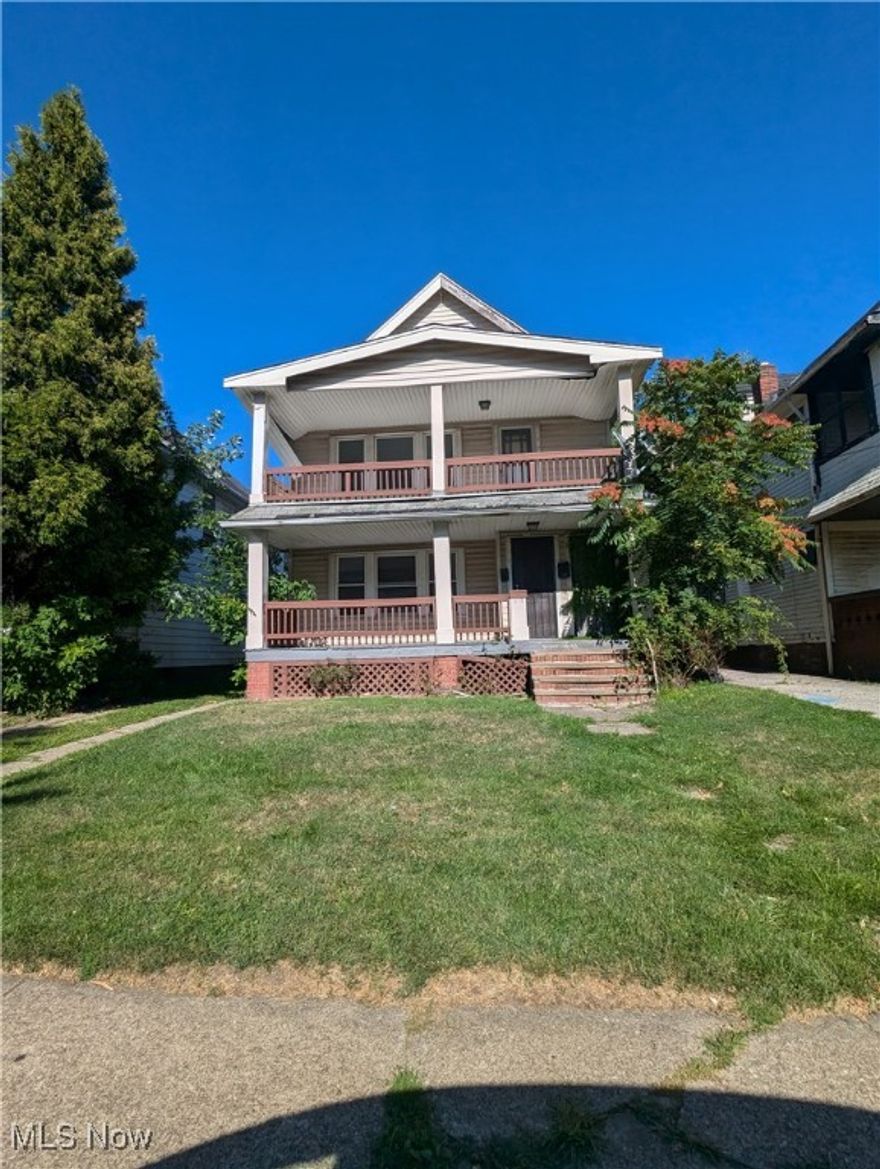 Here is a great duplex opportunity for investors or for your primary residence.  Each unit has two bedrooms and a full bathroom.  One unit has 980 sq ft and the other has 988 sq ft.  The basement 960 sq ft offers the laundry area and storage.    Decorative fire place in both units and large spacious rooms.  Both units have a front porch.