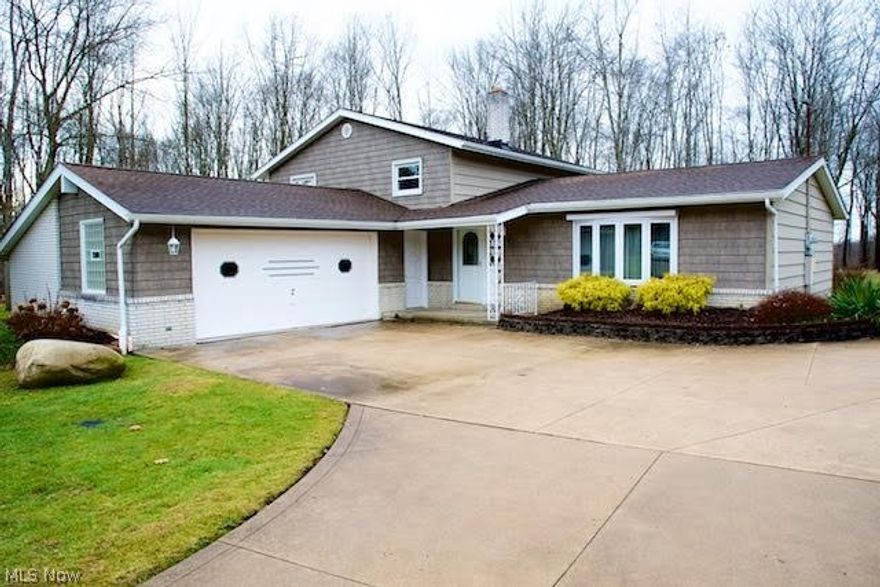 You will love this one owner split level on approximately 1.8 beautiful acres!  True treasure of love!  3 Bedrooms, 2 full bathrooms, 2 car attached garage and 2 car detached garage measuring 24 x 32 Heated and sink.  Many updates enhance the quality of workmanship.  New boiler Dec 2019, C/A July 2018, Family room newer flooring.  House shingles and back garage 2012, sunsetter off the back, foam insulation 2012, windows replaced except one in Master Bedroom.  The Family Room has a wet bar & fireplace.  Eat in kitchen, 14 x 14 shed, central vacuum also in garage.  There is city water connected.  Well has not been used and seller will not warrant well, As Is.