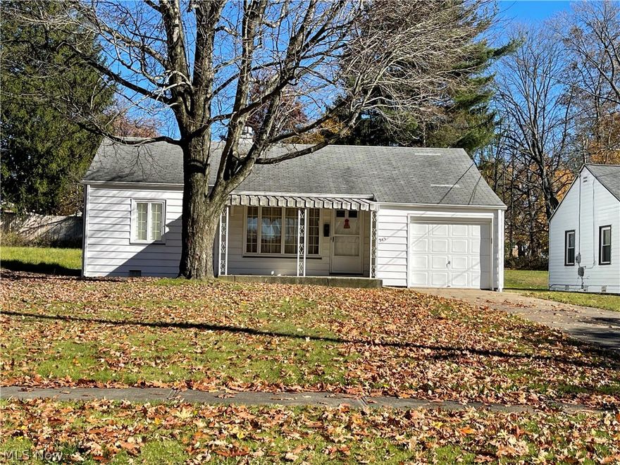 WOW... Come see this Cozy Ranch with all rooms on Main Floor showing off the newer carpeting in Livingroom , Bedroom #1 and Hallway into the other Bedroom that has nice Wood Floors. Wood floors under the Carpeting too.  Enjoy the galley Kitchen with an eat in area that connects to the Laundry room with plenty of storage.  All rooms are neutral colors for any pallet desired. The property stretches back from the road 200 feet that gives plenty of space in the Backyard for any need.  A nice attached 1-car garage that has overhead storage too.   Updates: Carpet-2018, HWT- 2018, Sewer line to street and total clean out- 2017, Complete insulation blown in walls-2011, Windows replaced-1998, Furnace & A/C- 2008,  Roof & Down spouts replaced in 1998.   Total house taken care of well.