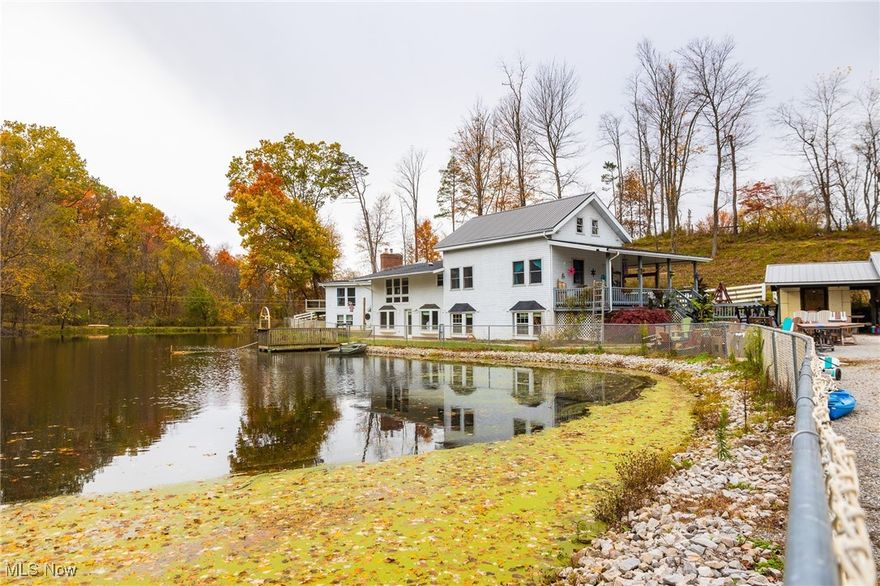 Upcoming LIVE ONSITE Auction Thursday, December 11th at 4:00 PM:  Charming country home on 12 scenic acres between Wooster and Fredericksburg, Ohio. This 1.5-story home offers 1,868 square feet of comfortable living space with 4 bedrooms and 3 bathrooms. The partially finished walk-out basement provides versatile space for recreation or additional storage. Outside, enjoy a stocked, fenced-in pond and several wooded acres where whitetail deer are often seen. The property is designed for animals and hobbies, featuring a horse barn with multiple box stalls, fenced pastures, a large 36' x 60' modern shop built in 2019, and a 24' x 40' detached garage with water and natural gas. A great country home with room to relax, explore, and make lasting memories.