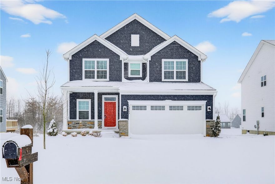 Welcome to this beautifully designed, recently constructed 4-bedroom, 2.5-bath home located in the desirable Woodsong Meadows community of Middlefield. Built in 2023, this home offers modern finishes and a thoughtful layout and modern updates. The spacious open-concept kitchen and living room create an inviting space for everyday living and entertaining. All four generously sized bedrooms are located upstairs, including a primary suite complete with a private ensuite bath and a walk-in closet. The convenience of second-floor laundry adds to the home's functional design. The partially finished basement features a large bonus room, perfect for a home office, recreation space, or additional living area. Additional highlights include a 2-car attached garage and peaceful views of the community pond just behind the home. Ideally situated in the heart of Middlefield, Woodsong Meadows offers easy access to shopping, dining, and local amenities, making this an exceptional place to call home.