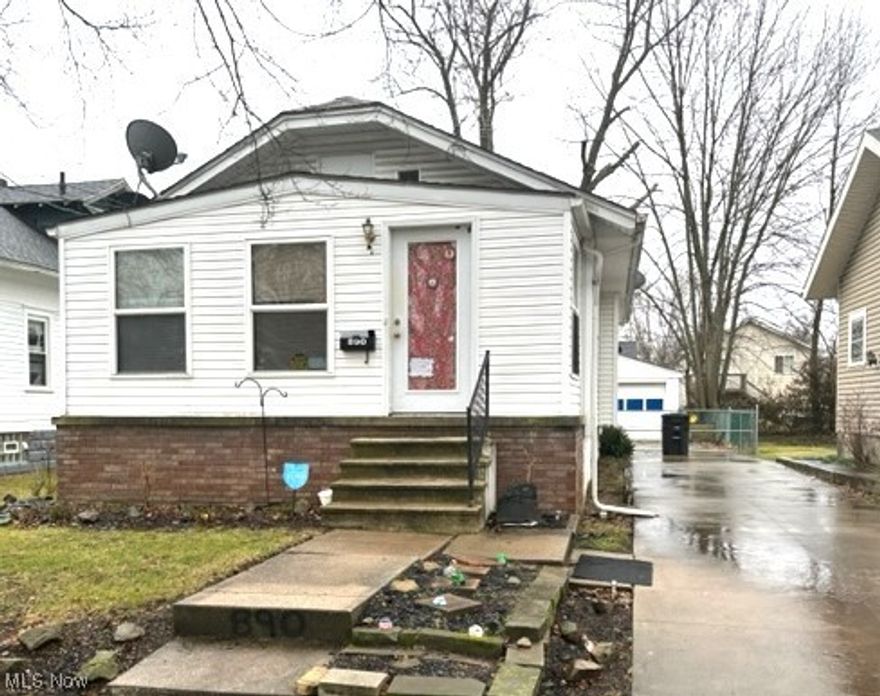Solid 2-bed, 1-bath home in established neighborhood awaits your personal touch. Kitchen and bath ready for updates. Great concrete drive, oversized 1 car garage and enclosed front porch. Transform this diamond in the rough into your dream home! Selling as is. Owner will not make any repairs.
